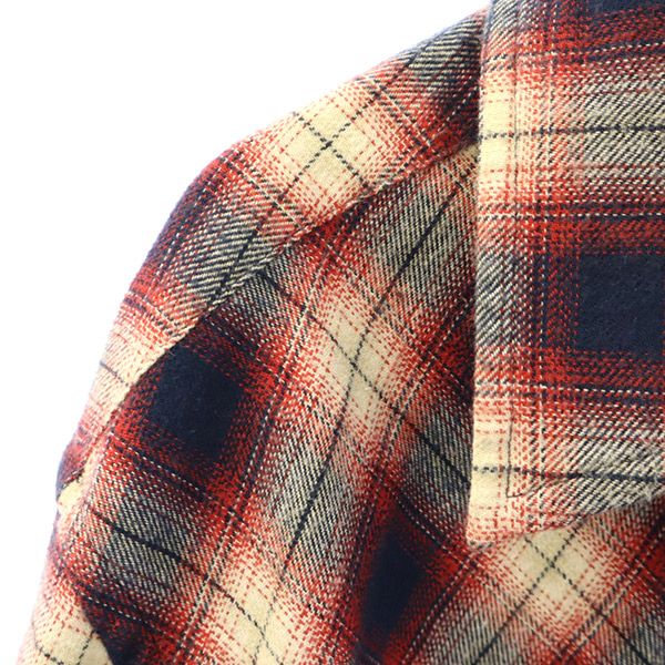 sage de cret サージュデクレ チェック柄 長袖 ネルシャツ XL メンズ