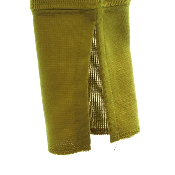 未使用 Agawd アガウド 長袖 ロングワンピース F イエロー レディース