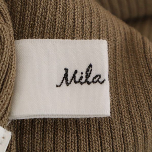 Mila Owen ミラオーウェン ノースリーブ ニット ワンピース 1 ブラウン 09WNO212020 レディース