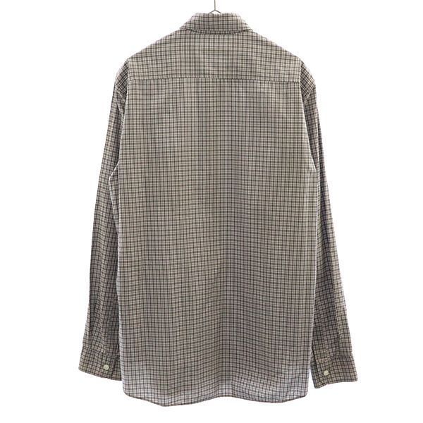 ツモリチサト チェック 長袖 ボタンダウンシャツ 2 グレー TSUMORI CHISATO メンズ