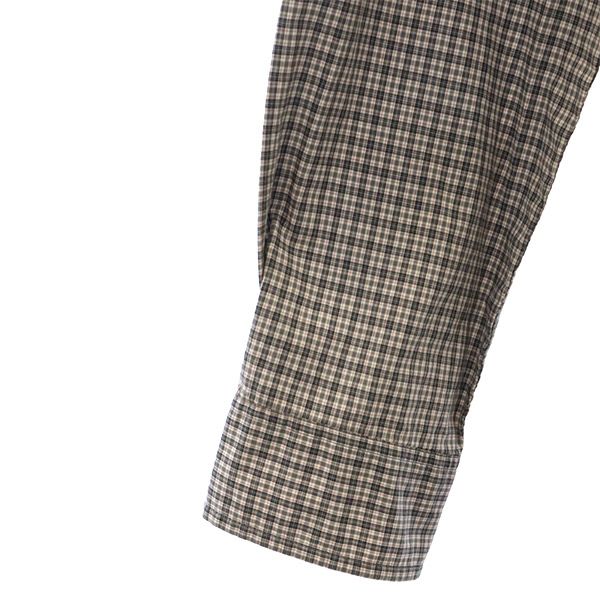 ツモリチサト チェック 長袖 ボタンダウンシャツ 2 グレー TSUMORI CHISATO メンズ