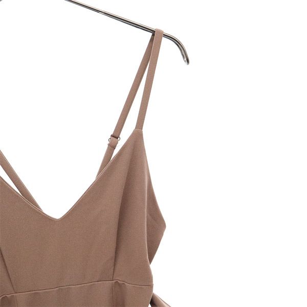 SNIDEL スナイデル ウエストベルトマーメイド キャミワンピース ブラウン SWFO214059 レディース