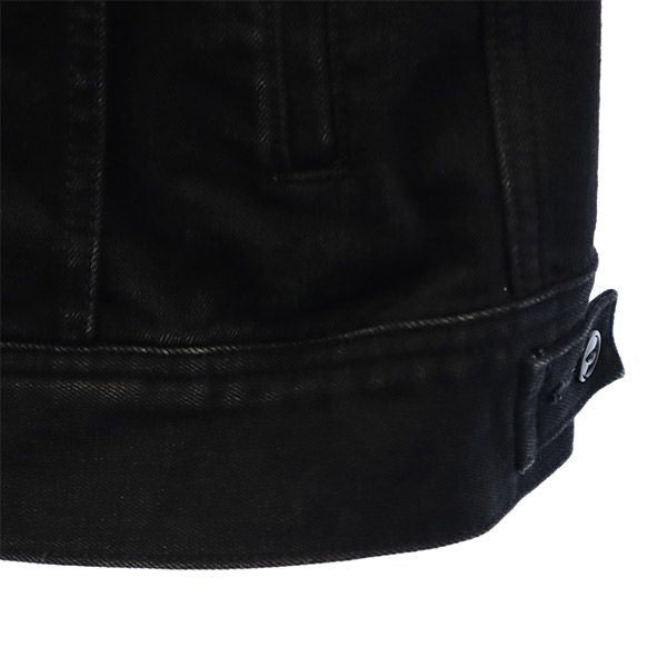 リー ナノユニバース コラボ デニムジャケット M ブラック Lee NANOUNIVERSE ジージャン レディース