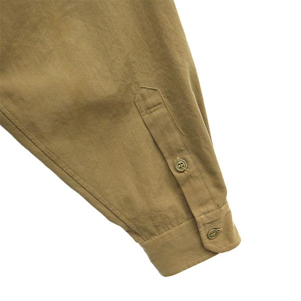 ポリスマンユニフォーム ワッペン 長袖 ミリタリーシャツ L カーキ Policeman UNIFORM コスプレ メンズ