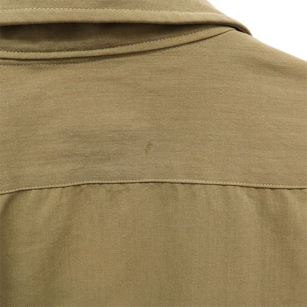 ポリスマンユニフォーム ワッペン 長袖 ミリタリーシャツ L カーキ Policeman UNIFORM コスプレ メンズ