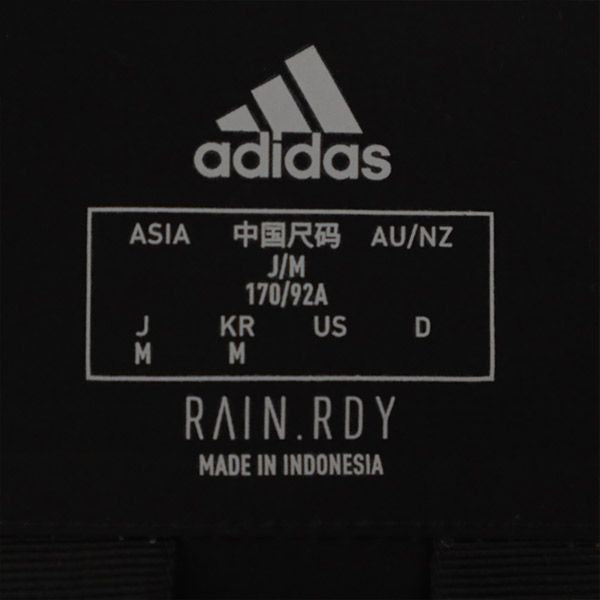 adidas アディダス MYSHELTER ロゴプリント ナイロン混 マイシェルター レイン ジャケット M ベージュ メンズ