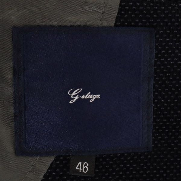 G-Stage ジーステージ 総柄 テーラードジャケット 46 ネイビー メンズ