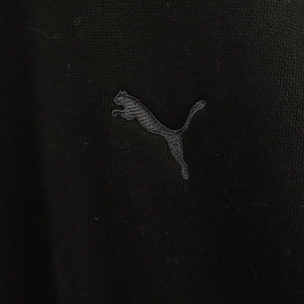 PUMA プーマ スナイデル コラボ ロゴ刺繍 長袖 ミニワンピース M ブラック系 SNIDEL レディース