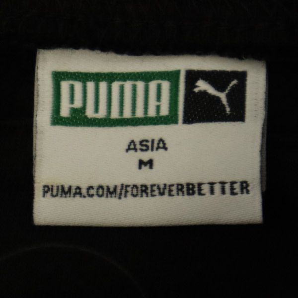 PUMA プーマ スナイデル コラボ ロゴ刺繍 長袖 ミニワンピース M ブラック系 SNIDEL レディース