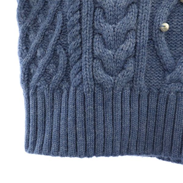 未使用 eimy istoire エイミー イストワール 長袖 セーター F ブルー ニット ビジュー レディース