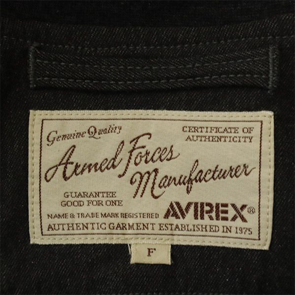 AVIREX アヴィレックス ロゴワッペン ジップジャケット F グレー レディース