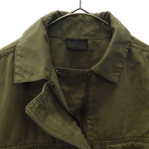 DIESEL ディーゼル ミリタリージャケット XS カーキ レディース