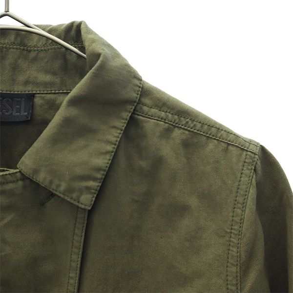 DIESEL ディーゼル ミリタリージャケット XS カーキ レディース