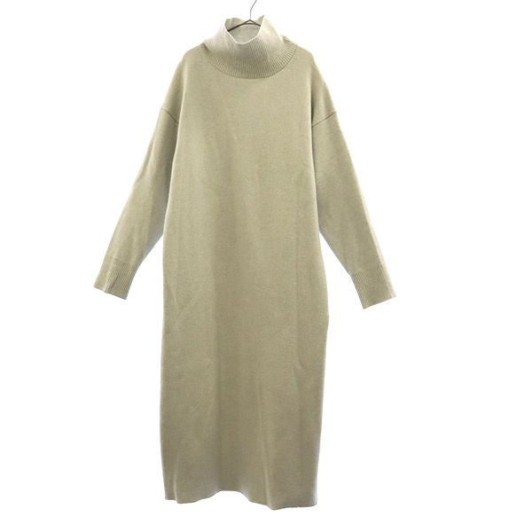uncrave アンクレイヴ 長袖 ウールミックス ロングワンピース 1 グレー レディース