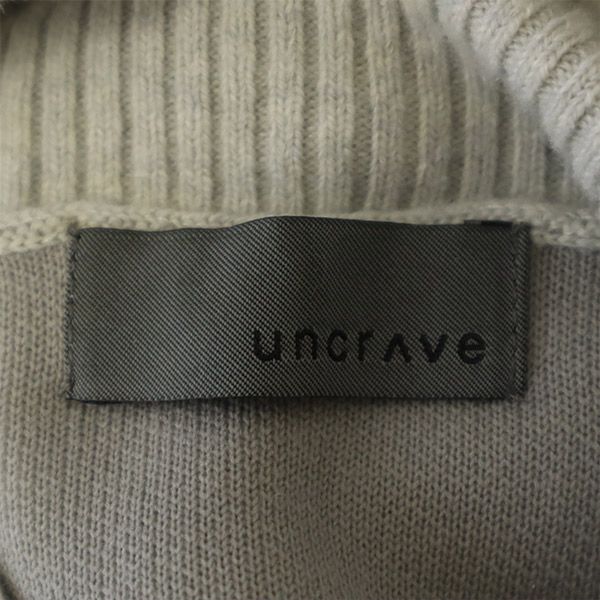 uncrave アンクレイヴ 長袖 ウールミックス ロングワンピース 1 グレー レディース
