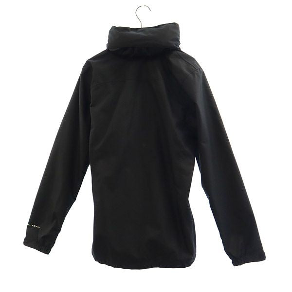 Columbia コロンビア アウトドア ロゴ刺繍 ナイロンジャケット S ブラック レディース