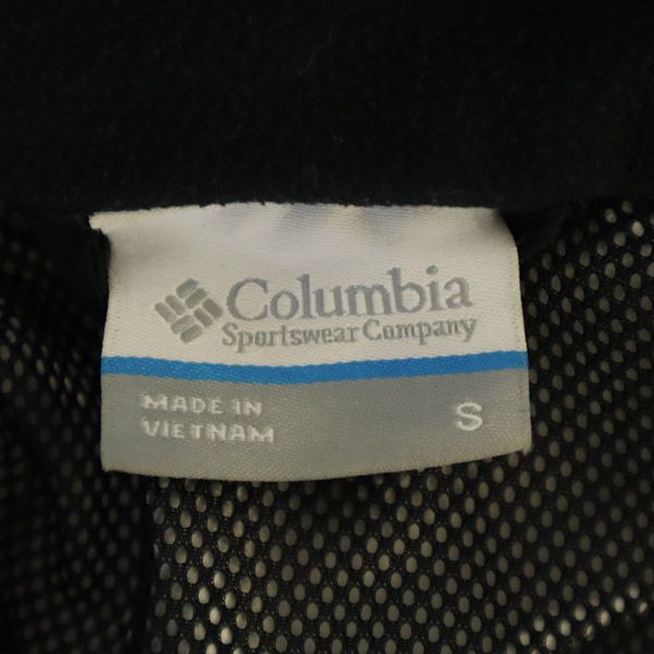 Columbia コロンビア アウトドア ロゴ刺繍 ナイロンジャケット S ブラック レディース
