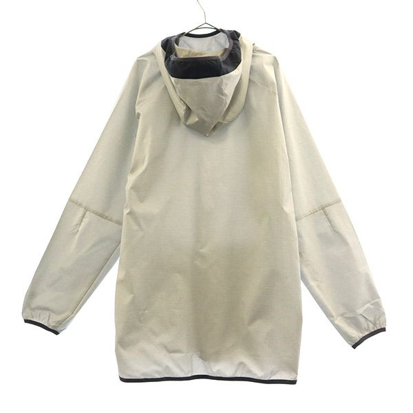 未使用 Champion チャンピオン ロゴプリント フーデッド ジャケット XL グレー ロゴワッペン メンズ