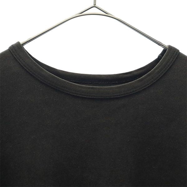 アニエスベー 日本製 ボーダー 長袖 Tシャツ 2 グレー agnes b. レディース