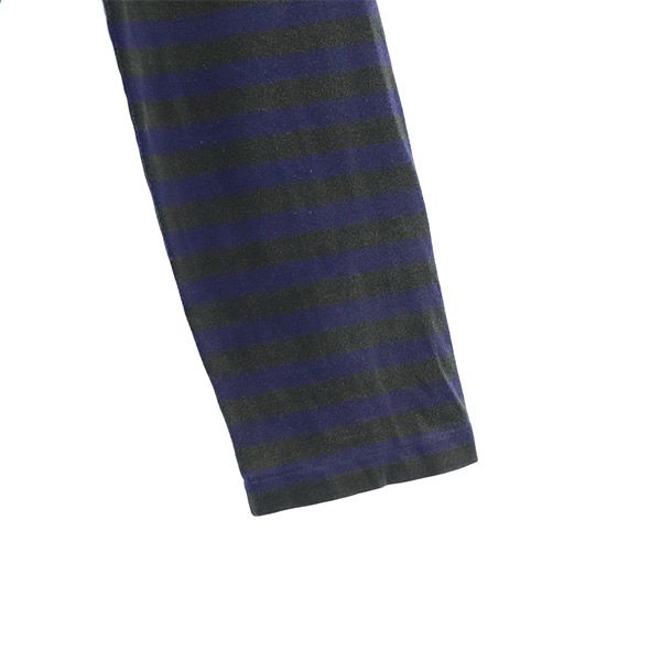 アニエスベー 日本製 ボーダー 長袖 Tシャツ 2 グレー agnes b. レディース