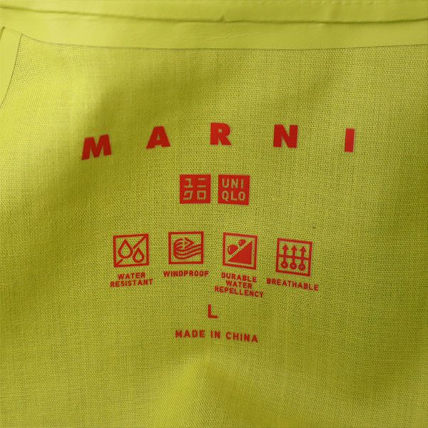 UNIQLO ユニクロ マルニ コラボ ブロックテックハーフ コート L ブルー MARNI レディース