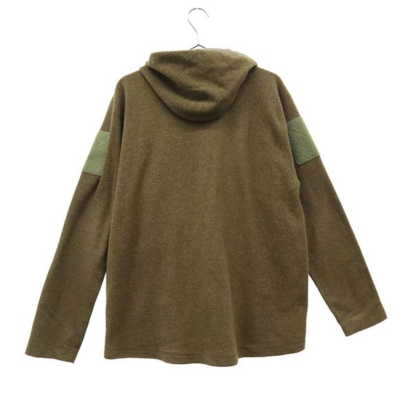 EQP TACTICAL イーキューピータクティカル 日本製 ワッペン 長袖 スウェットパーカー S カーキ プルオーバー トレーナー メンズ