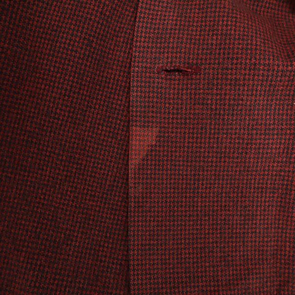 RADIALL ラディアル 日本製 チェック 長袖 コットンシャツ S レッド アンデッドスモーキングクラブ ロゴ刺繍 メンズ