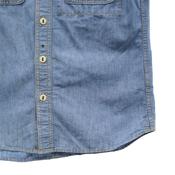 FACTOTUM ファクトタム 日本製 長袖 デニムシャツ 44 ブルー メンズ