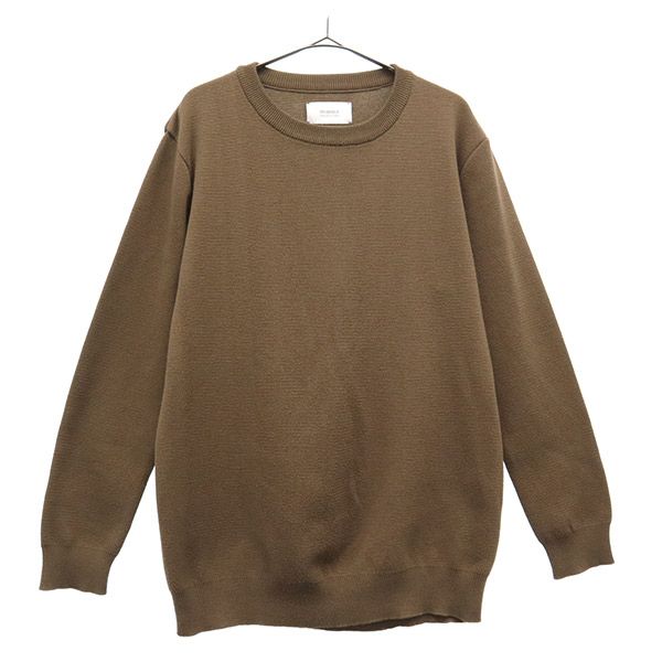 ステュディオス 日本製 長袖 セーター 1 ブラウン STUDIOUS ニット メンズ