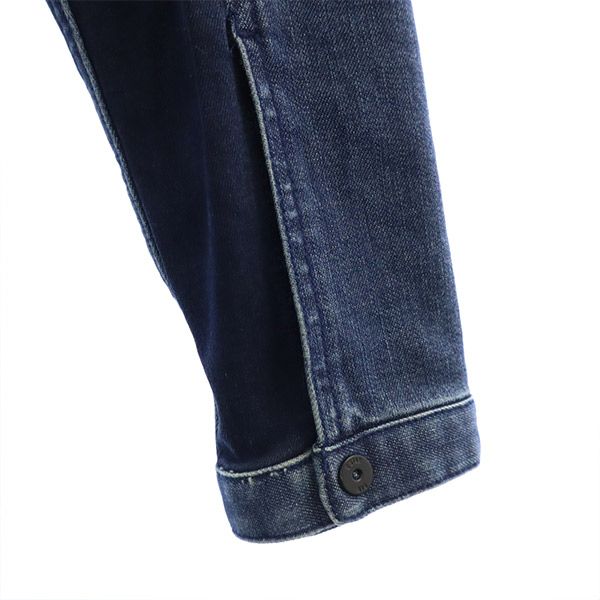 G-STAR RAW ジースターロウ ロゴワッペン デニムジャケット S ブルー ジージャン フルジップ ロゴプレート レディース