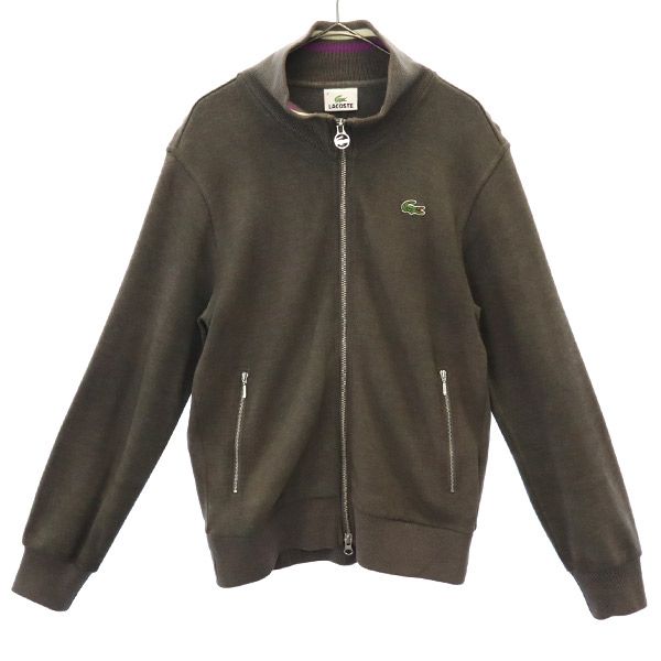 LACOSTE ラコステ ロゴワッペン ジップジャケット 2 グレー メンズ
