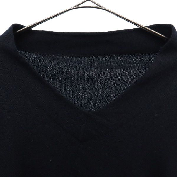 エンフォルド 長袖 ウール セーター 38 ブラック ENFOLD アシンメトリー変形ニット レディース