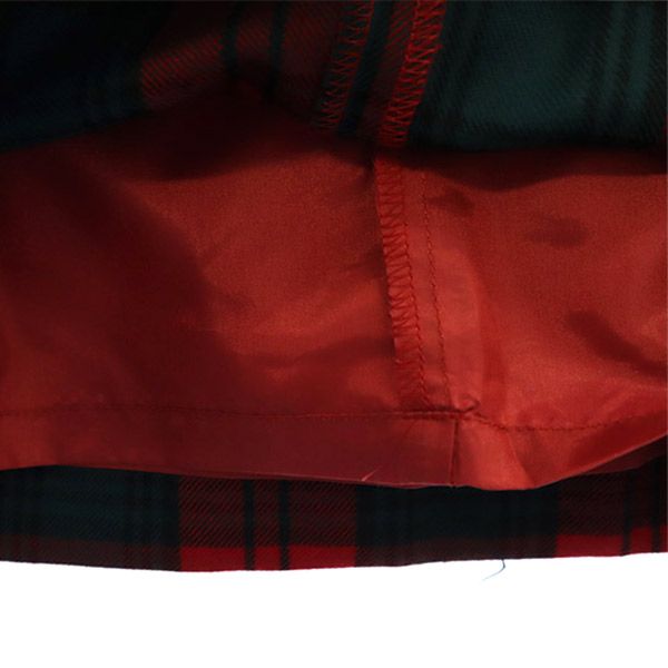 renoma レノマ 未使用 チェック 長袖 ウール 膝丈ワンピース 38 レッド系 タグ付き レディース