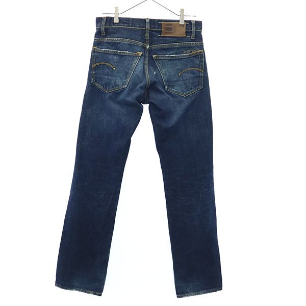 G-STAR RAW ジースターロウ 3301 ストレートデニムパンツ w29 ネイビー ボタンフライ ジーパン メンズ