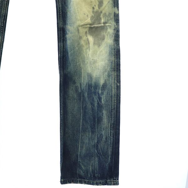 DIESEL ディーゼル イタリア製 ストレートデニムパンツ W27 ブルー ボタンフライ ジーパン SAFADO レディース