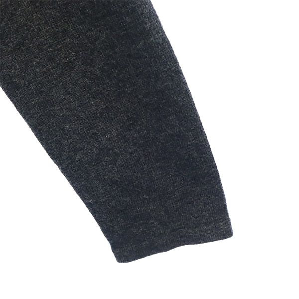 ポールスミスウーマン ドッグ柄 長袖 ウールブレンド Vネック セーター M グレー ニット レディース