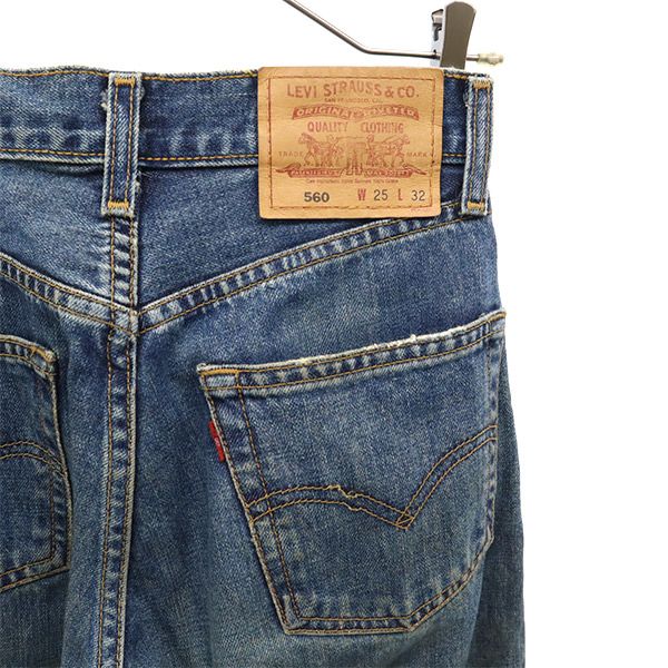 リーバイス 90s 560 ストレートデニムパンツ W25 ブルー Levi's ジーパン オールド ヴィンテージ レディース