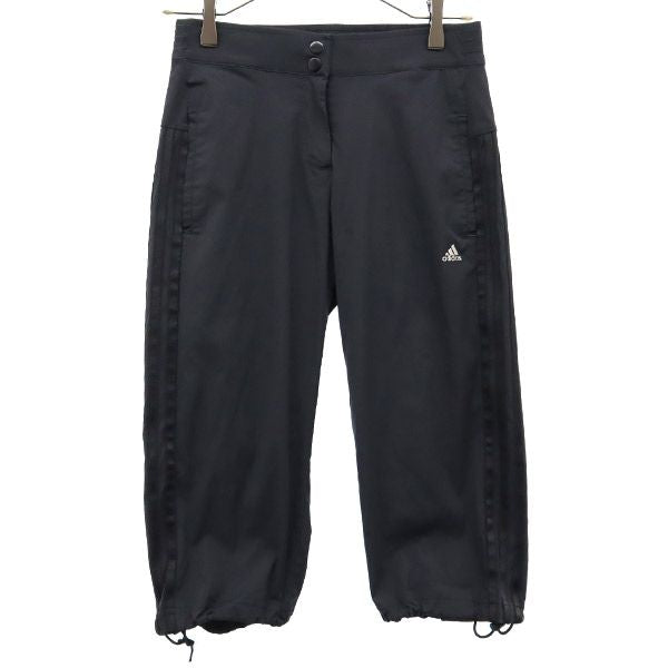 アディダス ロゴプリント トレーニング ハーフパンツ S ブラック adidas スポーツ レディース