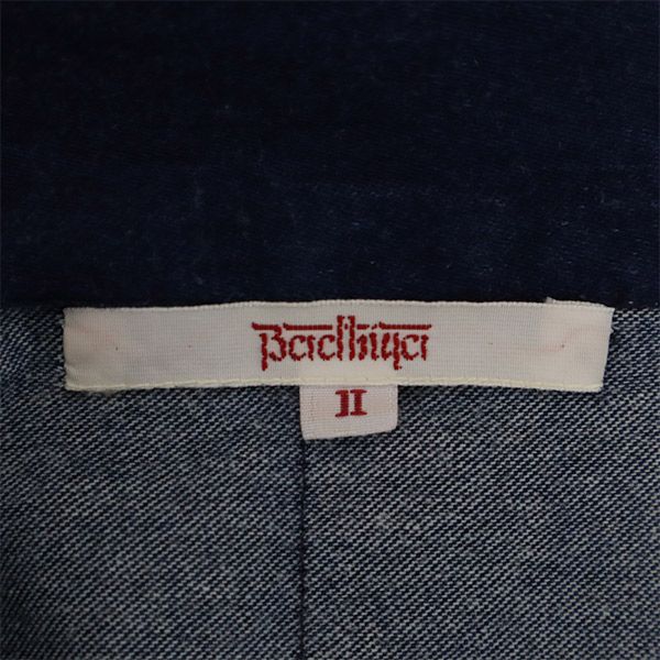 Badhiya バディーヤ デニム チェスターコート 2 ネイビー メンズ