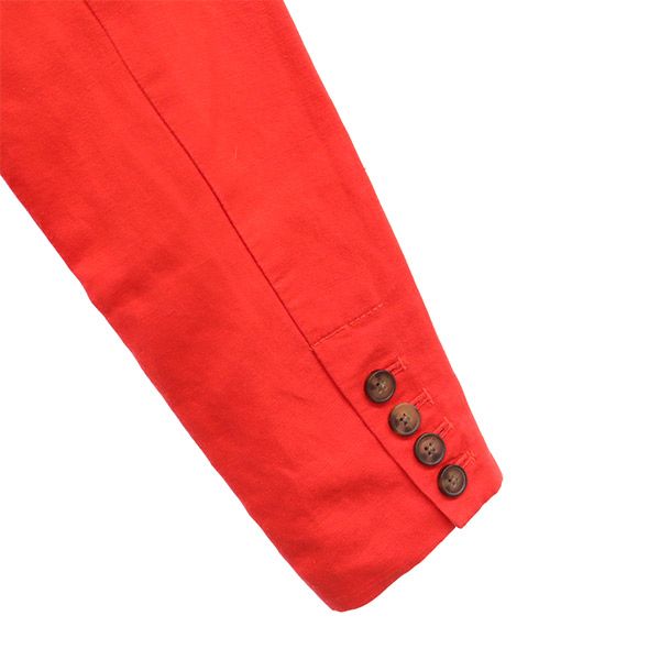 未使用 Levi's リーバイス ロゴプレート 1つボタン ジャケット XS レッド レディース