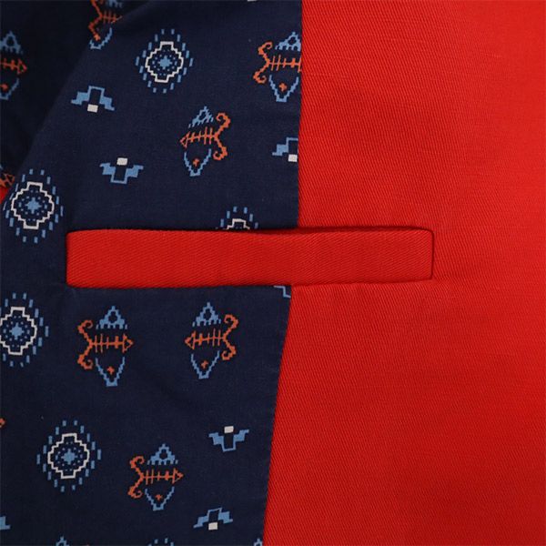 未使用 Levi's リーバイス ロゴプレート 1つボタン ジャケット XS レッド レディース