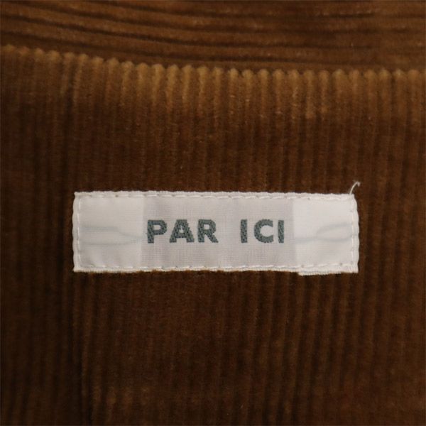 PAR ICI パーリッシィ 2018年製 コーデュロイジャケット F ブラウン レディース