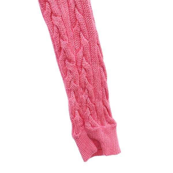 LAUREN RALPH LAUREN ローレンラルフローレン 長袖 ケーブルニット カーディガン S/M ピンク レディース