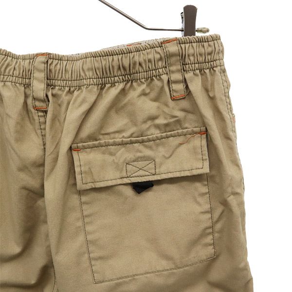 ファーストダウン ロゴワッペン ショートパンツ L ベージュ FIRSTDOWN メンズ