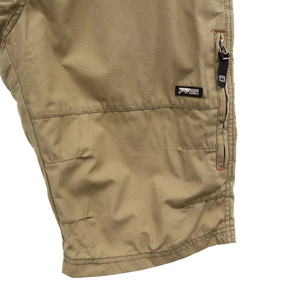 ファーストダウン ロゴワッペン ショートパンツ L ベージュ FIRSTDOWN メンズ