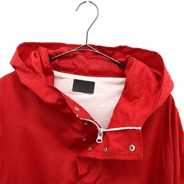 Danke Schon ダンケシェーン 切替 ナイロンジャケット F レッド×ブラック フード付き メンズ