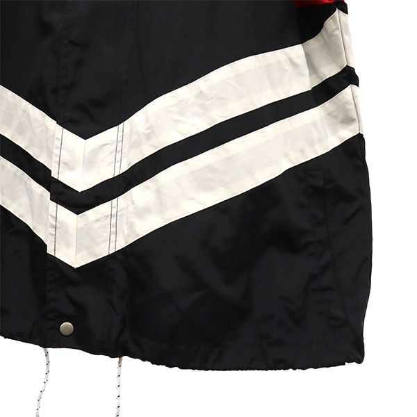 Danke Schon ダンケシェーン 切替 ナイロンジャケット F レッド×ブラック フード付き メンズ