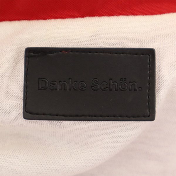 Danke Schon ダンケシェーン 切替 ナイロンジャケット F レッド×ブラック フード付き メンズ