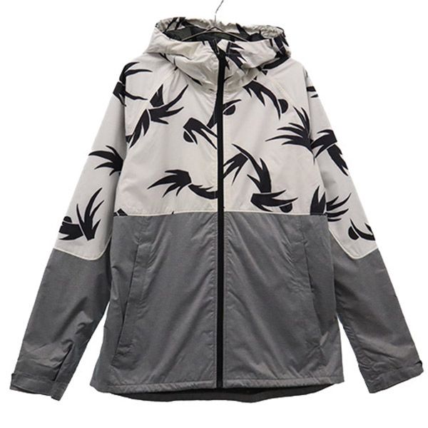 BURTON バートン 切替 ジャケット M ホワイト×ブラック フード付き レディース