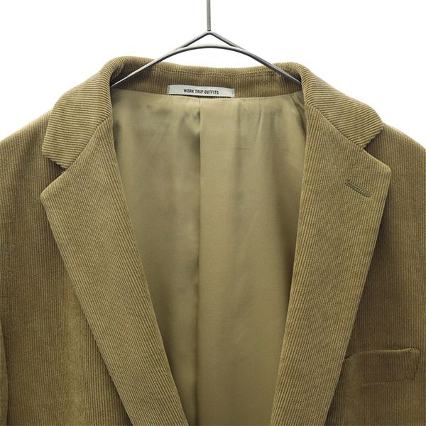 WORK TRIP OUTFITS ワークトリップ アウトフィッツ コーデュロイ テーラードジャケット M ブラウン GREEN LABEL RELAXING メンズ